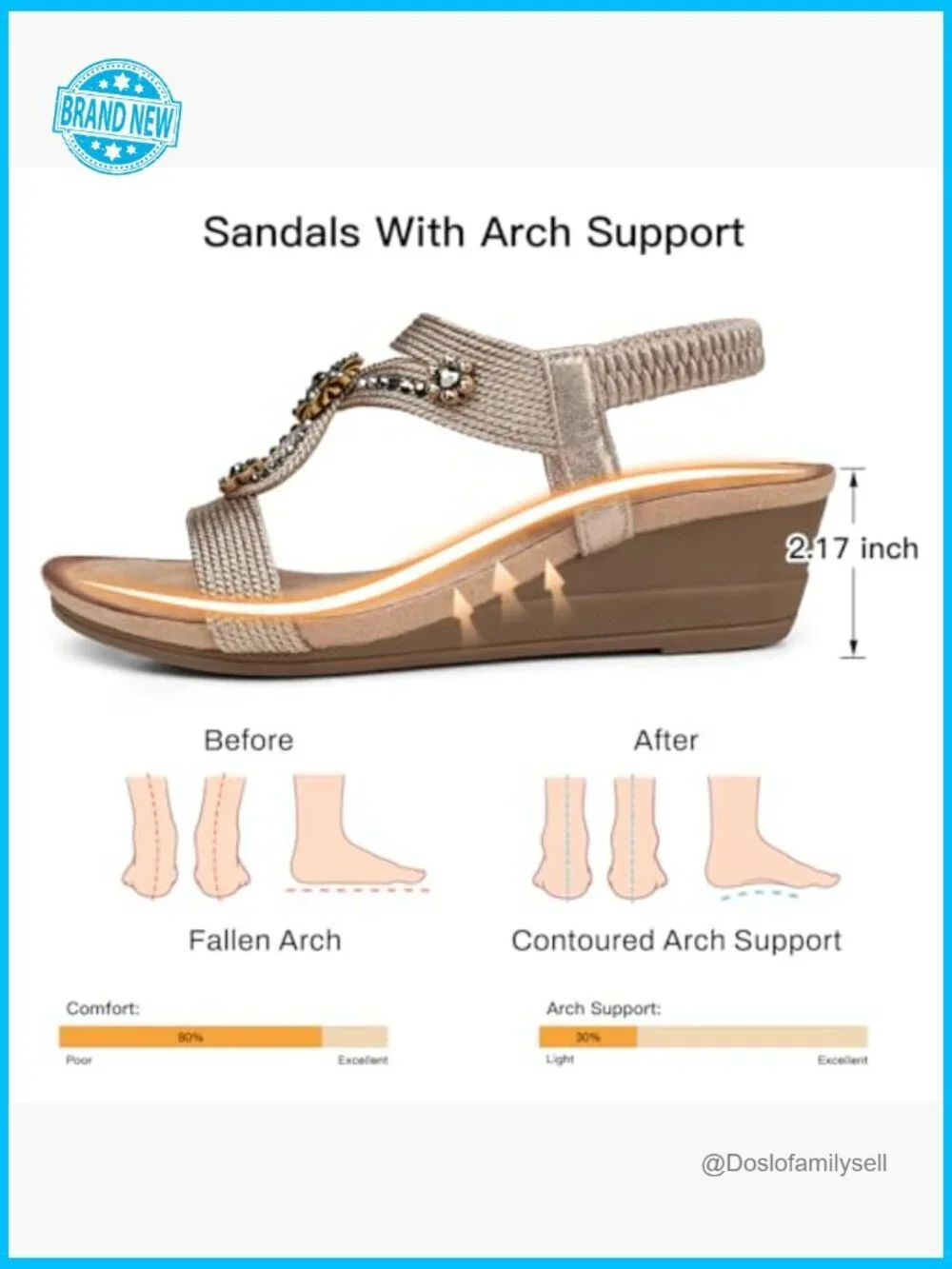 Wedge Sandals Low Heel Dressy Rhinestone Flower Elastic Strap Summer